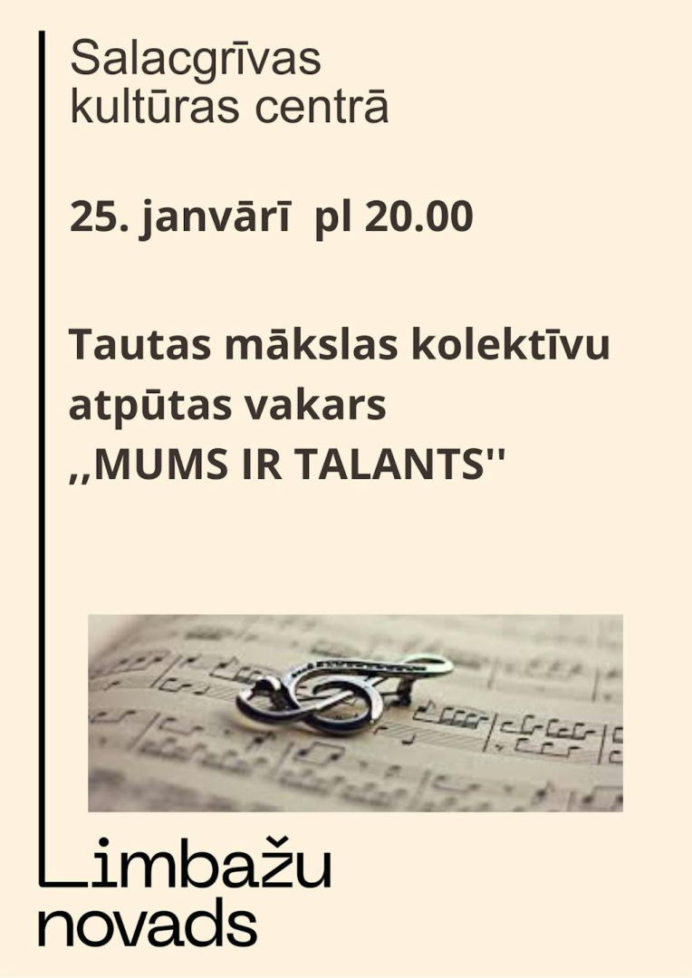 mums ir talants