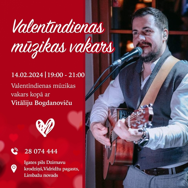 Valentīndienas mūzikas vakars