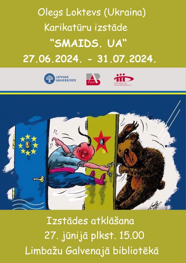 Olega Lokteva karikatūru izstāde