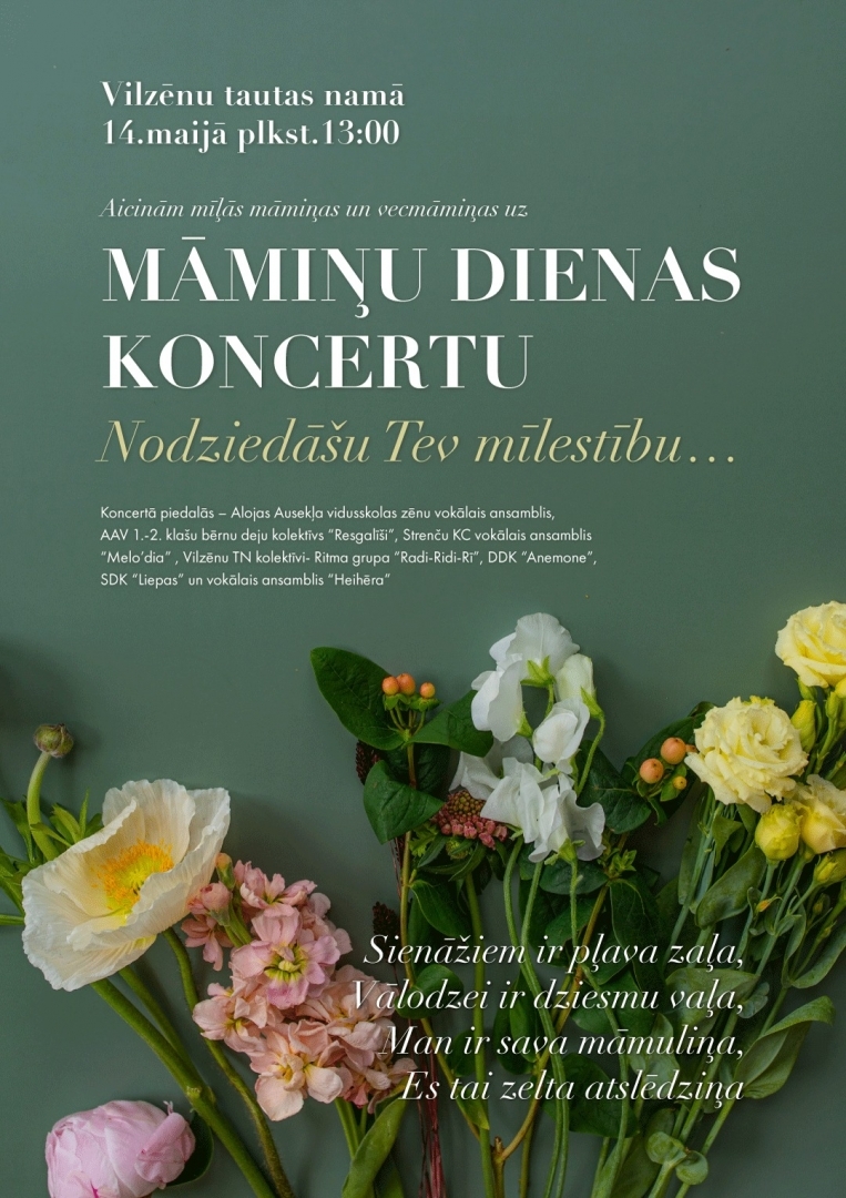 Māmiņu dienas koncerts Vilzēnos