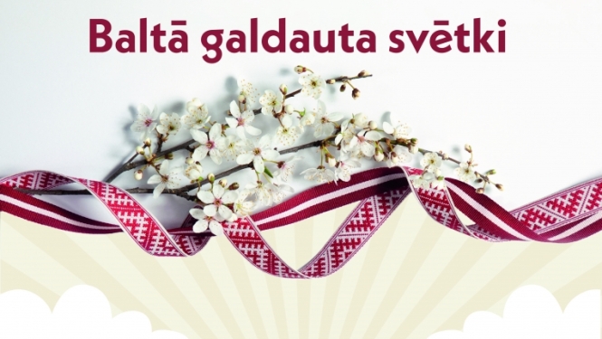 balta galdauta svetki