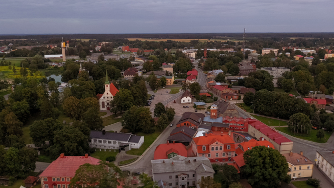 Limbažu panorāmas skats