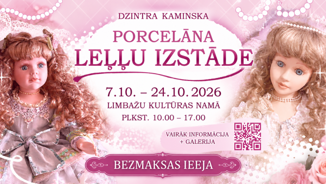 porcelāna leļļu izstāde