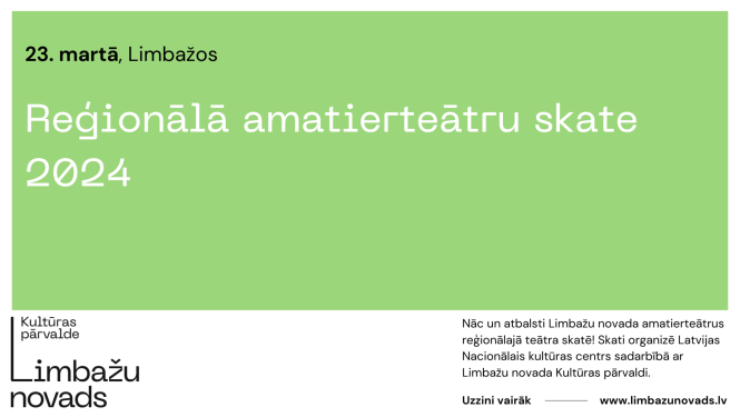Reģionālā amatierteātru skate 2024