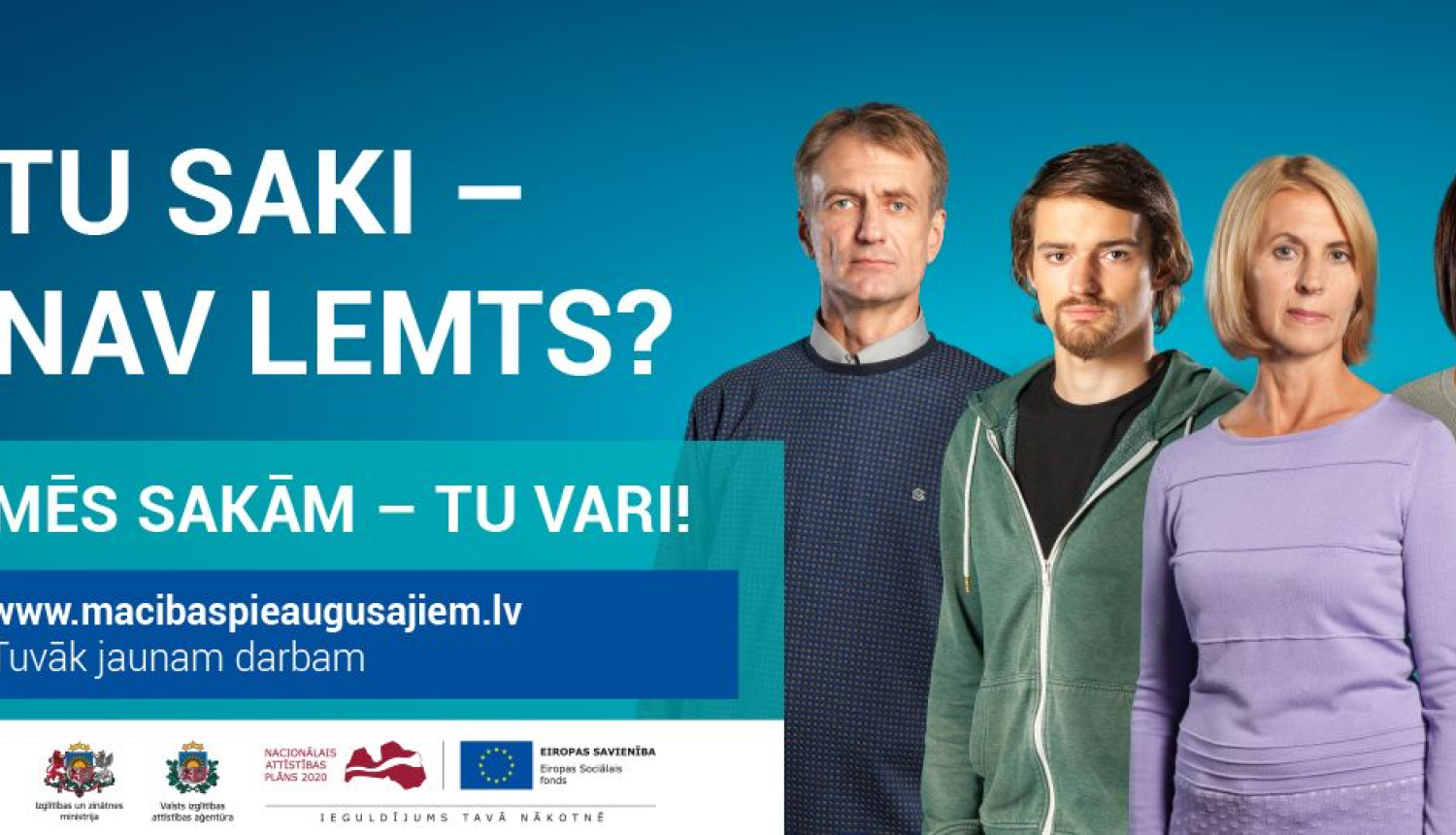Līdz 17. septembrim vēl var pieteikties ES fondu mācībām pieaugušajiem