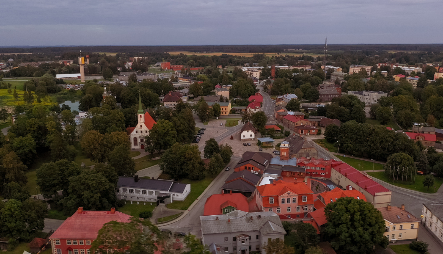 Limbažu panorāmas skats