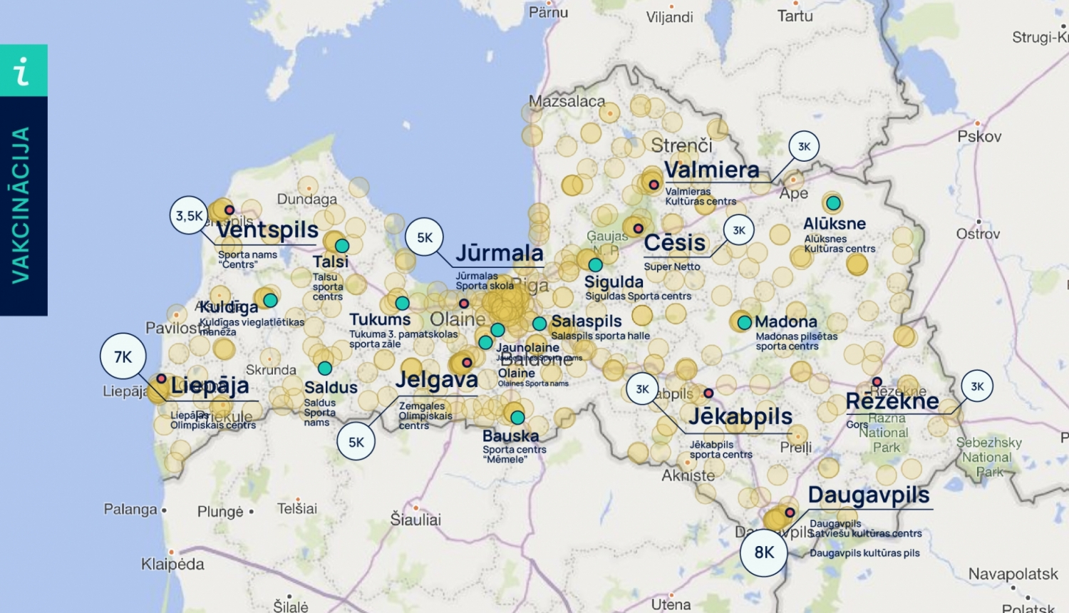 Limbažu novada pašvaldība masveida vakcinācijas centru ierosinājusi veidot arī Limbažos