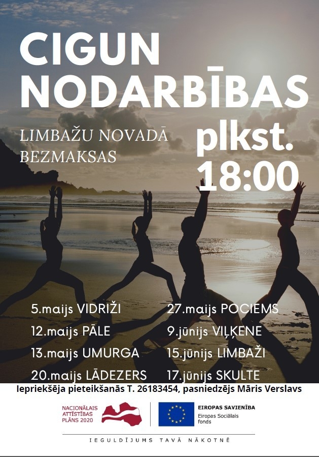 Bezmaksas sporta nodarbības Limbažu novadā!