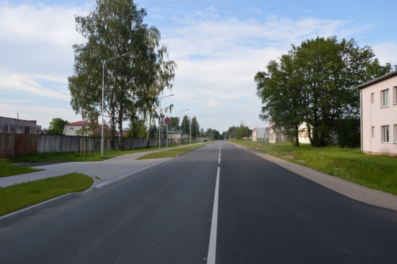 Uzņēmējdarbības attīstības veicināšanai Limbažu novada pašvaldība īstenojusi Mehanizācijas ielas pārbūves projektu