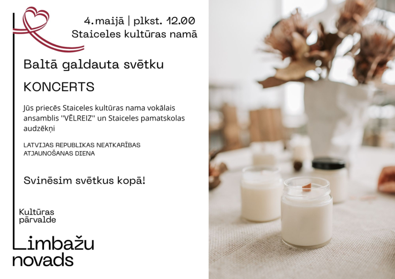 balta galdauta svetk