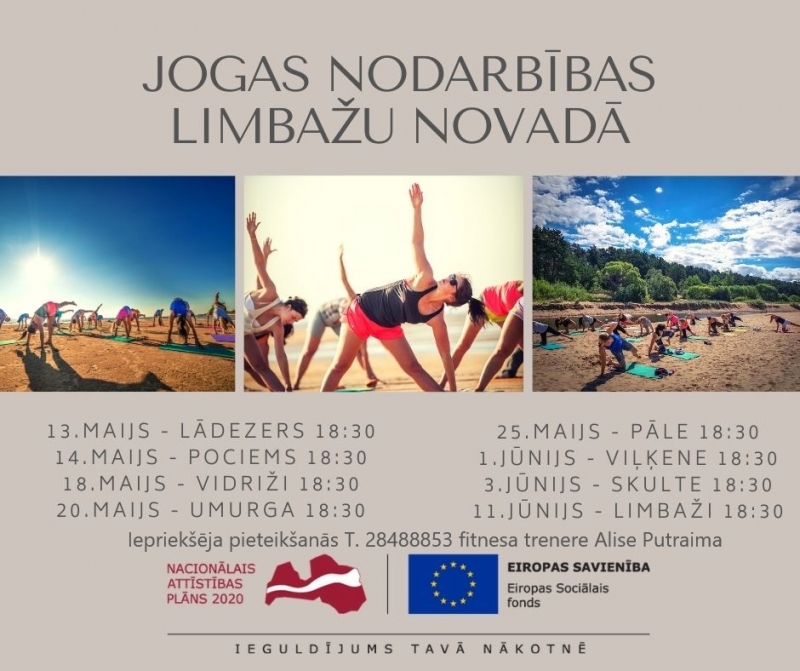 Bezmaksas sporta nodarbības Limbažu novadā!