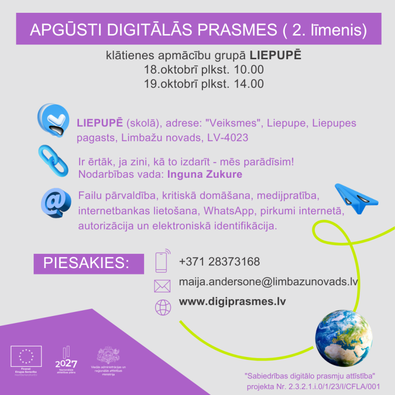 apmaciba liepupe