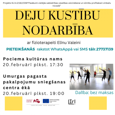 deju kustibu nodarbibas