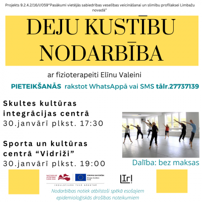 Deju kustību nodarbība