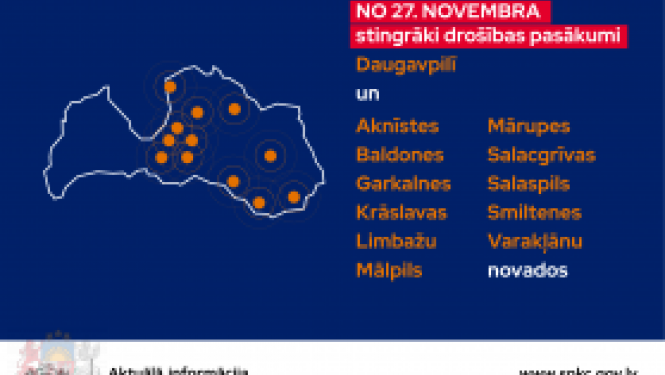 Limbažu novads starp tām pašvaldībām, kurās būs jāievēro vēl stingrāki drošības pasākumi
