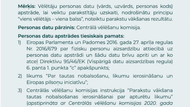 Par parakstu vākšanas vietām un laikiem tautas nobalsošanas ierosināšanai
