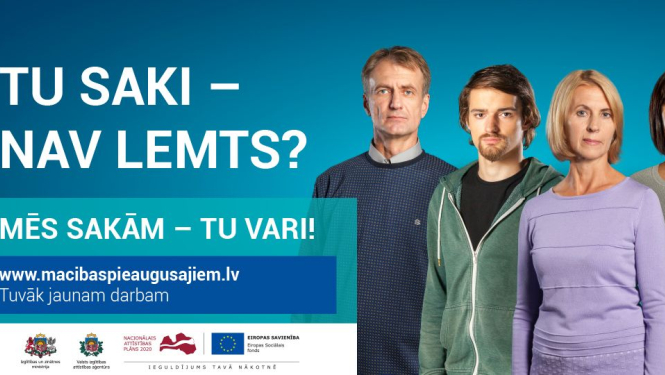 Atklāta pirmā pieteikšanās kārta vērienīgā ES fondu pieaugušo izglītības projektā