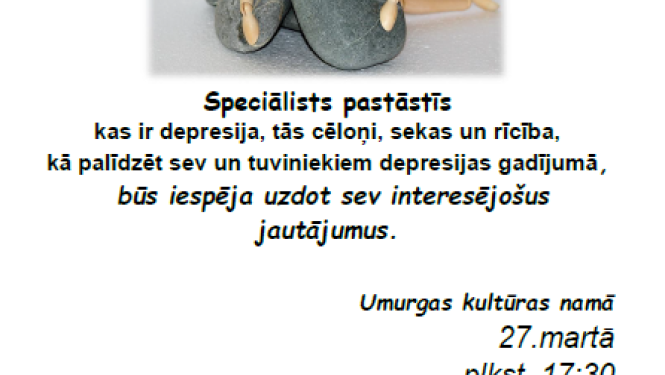 27.martā aicinām uz tikšanos ar Limbažu slimnīcas psihologu Ilzi Lismani