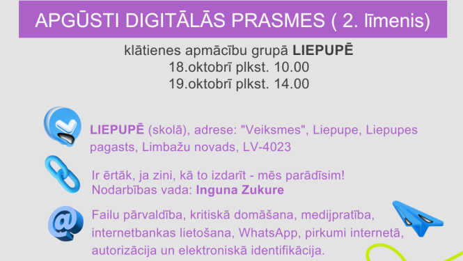 apmaciba liepupe