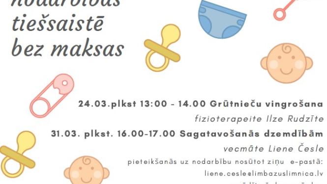 Jauno māmiņu pirmsdzemdību nodarbības tiešsaistē!