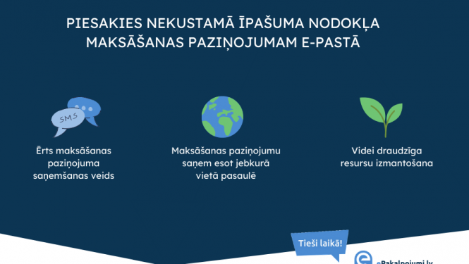 3 iemesli, kāpēc saņemt nekustamā īpašuma nodokļa maksāšanas paziņojumu elektroniski