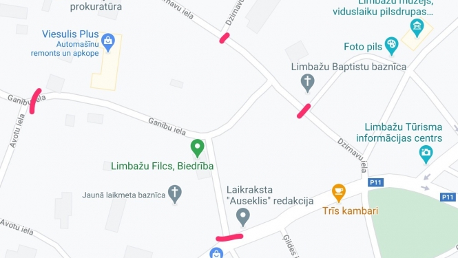 21.septembrī, laika posmā no plkst.9:00 līdz 15:00, Limbažos ap Ganību ielu būs ierobežota gājēju un transporta kustība