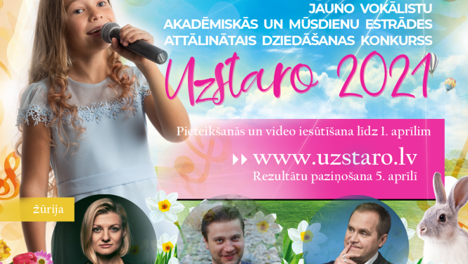 Līdz 1.aprīlim piesakies Latvijas jauno vokālistu attālinātajam konkursam "UZSTARO"