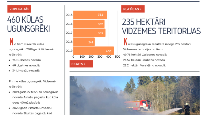 Vidzemē pērn kūlas ugunsgrēku skaits teju dubultojies
