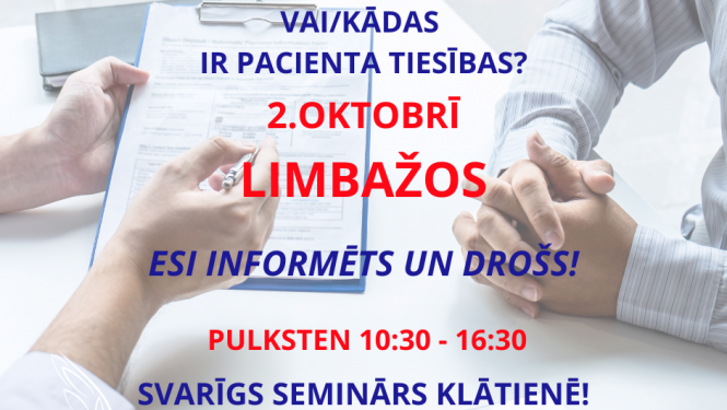 Esi informēts un drošs - seminārs Limbažos