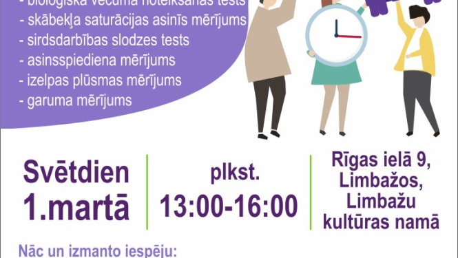 1. martā aicinām apmeklēt Veselības izstādi