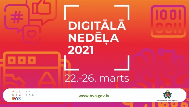 Nodarbinātības valsts aģentūra ielūdz ikvienu interesentu uz Digitālās nedēļas pasākumiem