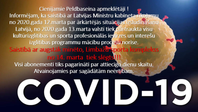 Informācija Limbažu peldbaseina apmeklētājiem!