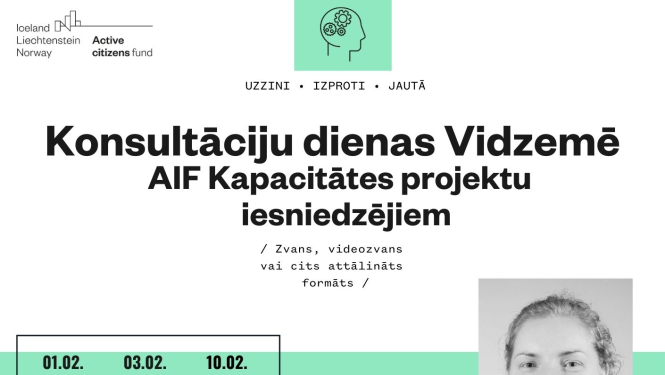 Aicinām Limbažu NVO uz AIF Konsultāciju un Projektu dienām Vidzemē!