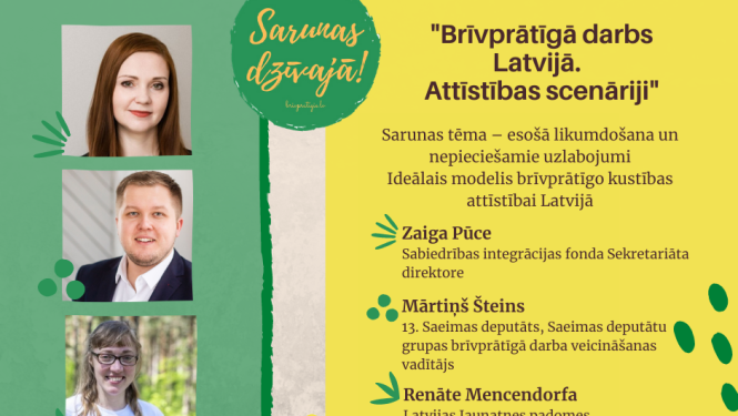 Notiks NVA sarunu cikla “Sarunas dzīvajā! brivpratigie.lv” otrā tiešraide