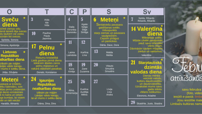 Aicinām iesaistīties Limbažu kultūras nama notikumu kalendāra veidošanā