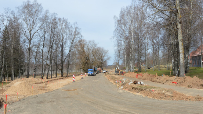 Limbažu novada pašvaldība turpina Ievu ielas pārbūvi