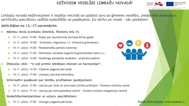 Dzīvosim veselīgi Limbažu novadā