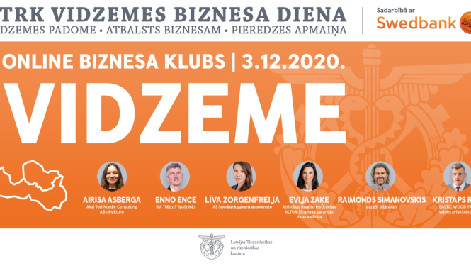LTRK tiešsaistes Vidzemes biznesa dienas decembrī