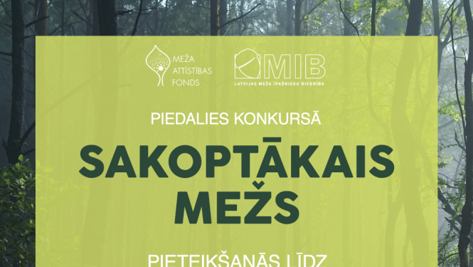 Izsludināta pieteikšanās konkursam “Sakoptākais mežs 2020”