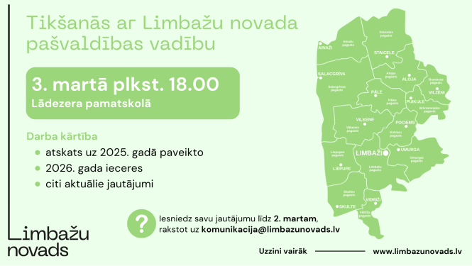 tikšanās ar limbažu novada vadību lādezers