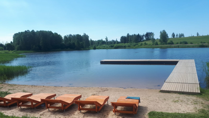 Pabeigti Umurgas dīķa peldvietas labiekārtošanas darbi