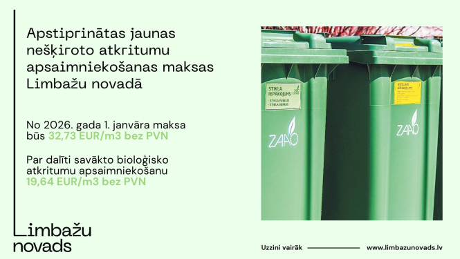 zaao limbažu novads tarifi