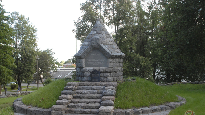 Noliks ziedus Latvijas un Igaunijas karavīru piemiņai, kuri 1919.gada jūnijā cīnījās kaujās pie Limbažiem