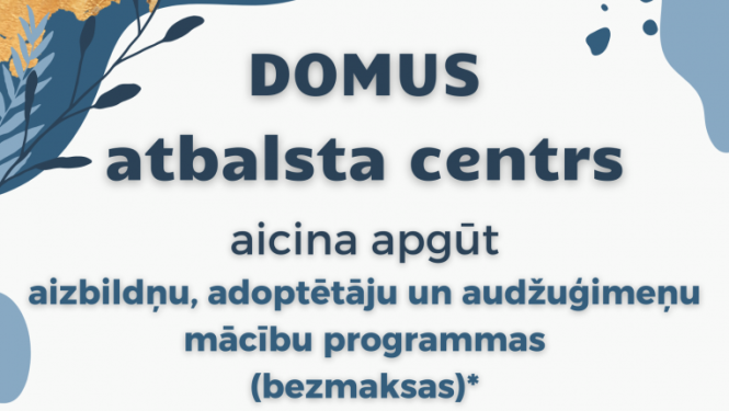 DOMUS atbalsta centra aicina apgūt aizbildņu mācību programmas