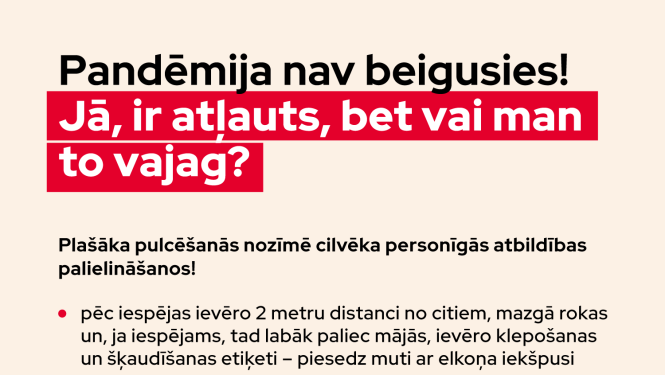 Plašāka pulcēšanās nozīmē cilvēka personīgās atbildības palielināšanos