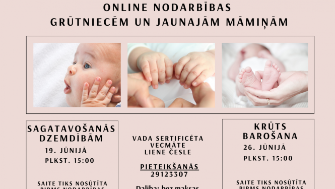 Nodarbības grūtniecēm un jaunajām ģimenēm