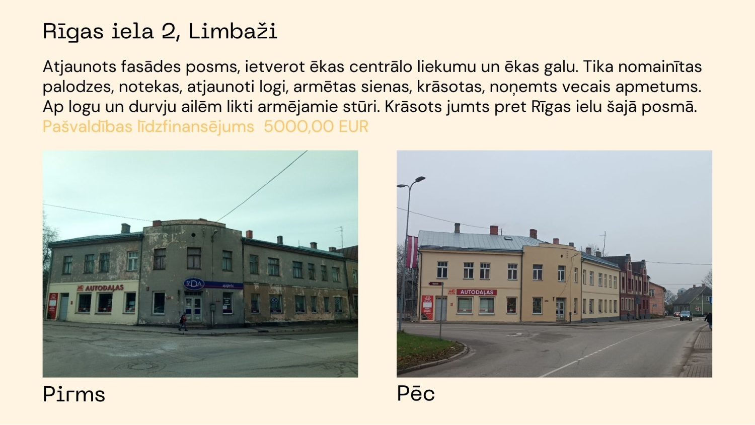 limbažu novads ēku atjaunošana