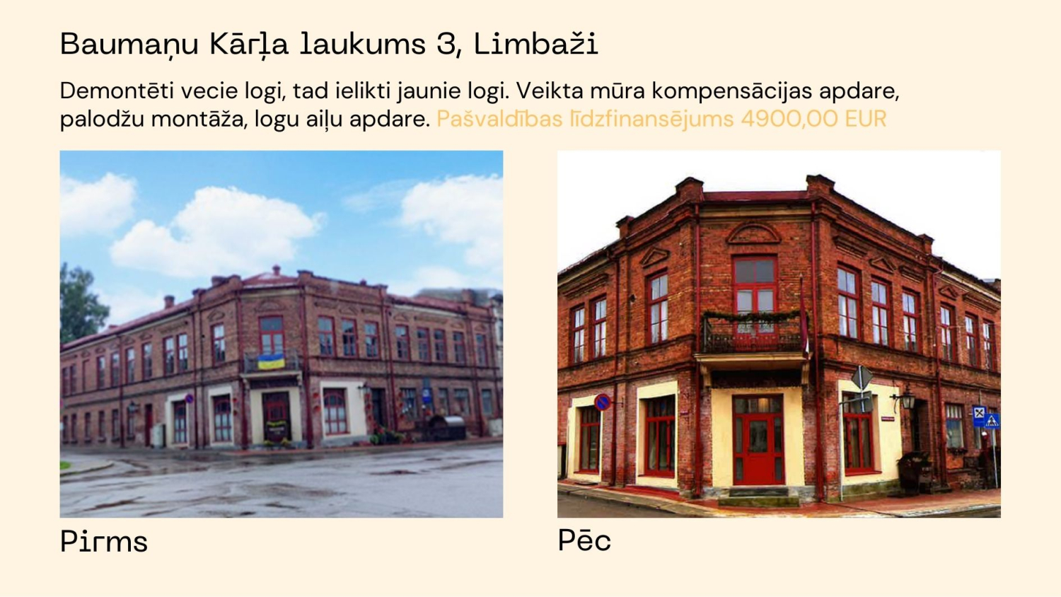 limbažu novads ēku atjaunošana