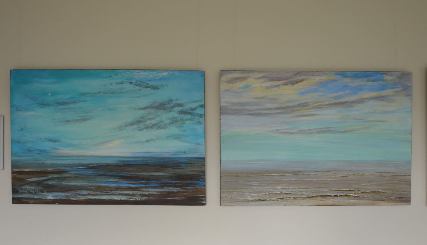 Limbažu novada pašvaldības administratīvās ēkas foajē apskatāma gleznotājas Baibas Apsītes darbu izstāde ‘’Jūra. Dažādas noskaņas’’