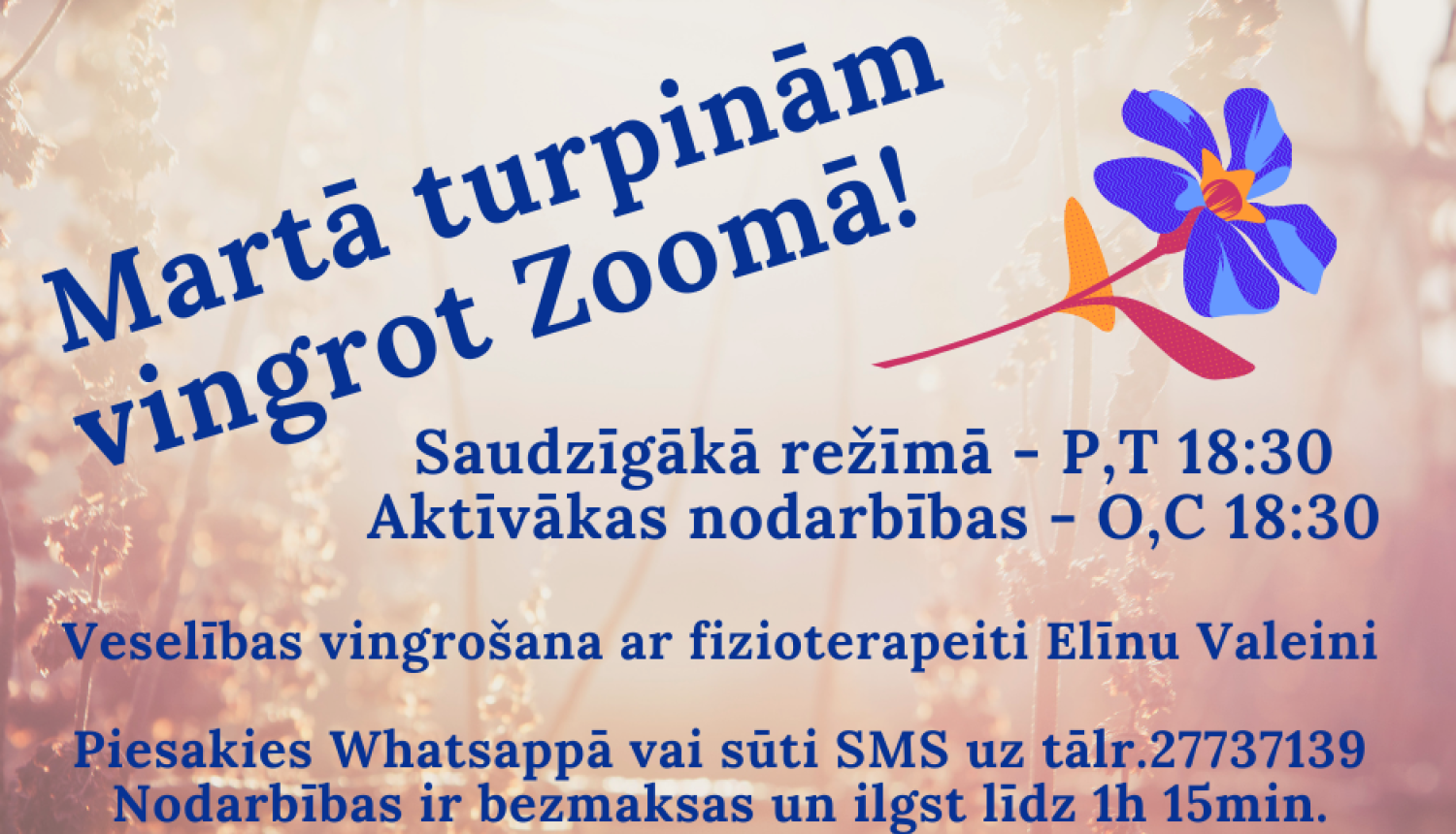 Sveiciens esošajiem un arī topošajiem vingrotājiem!